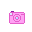 Pink camera flash